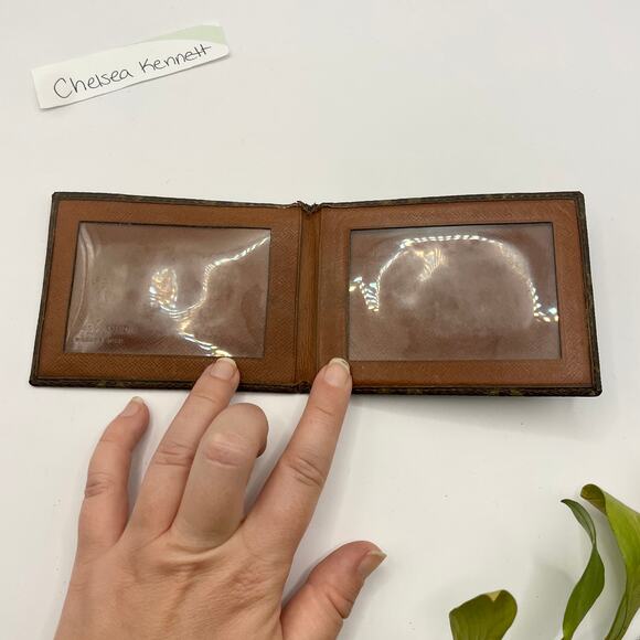 Louis Vuitton ID Card Holder Wallet Bifold Vintage Monogram Canvas 1985 - Picture 10 of 12